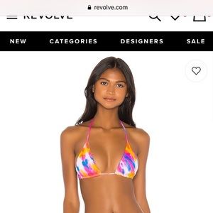 neon tom top in tie dye